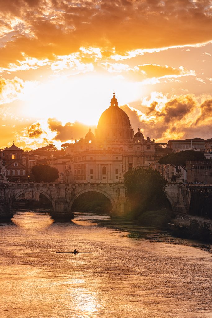 A beautiful shot of Saint Peter's Square in Vatican city
